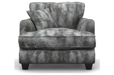 Heart of House Hampstead Shimmer Fabric Chair - Silver